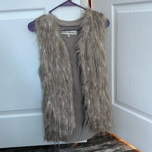 Faux fur vest